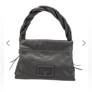 Givenchy ID93 Gun Metal Gray Shoulder Bag W/2 Interchangeable Shoulder Straps